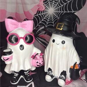 NEW Ghost Girl With Pink Bow and Ghost Boy Viral Halloween